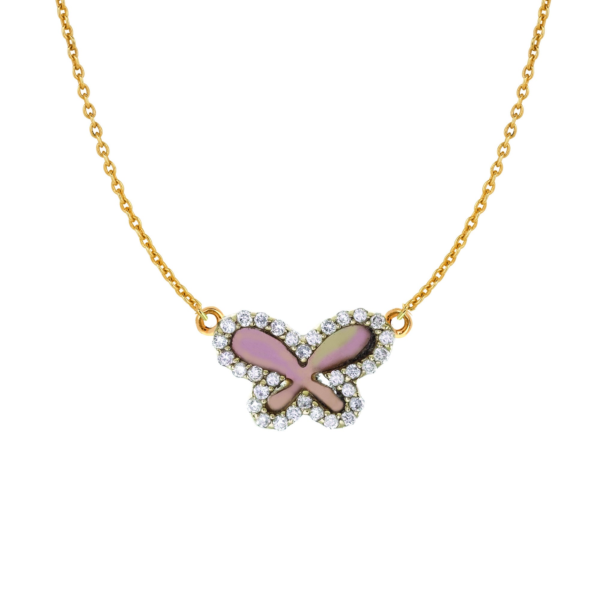 Gecko Elements Silver Mother of Pearl Butterfly Pendant | Uncategorized |  Jenny Jones Jewellery